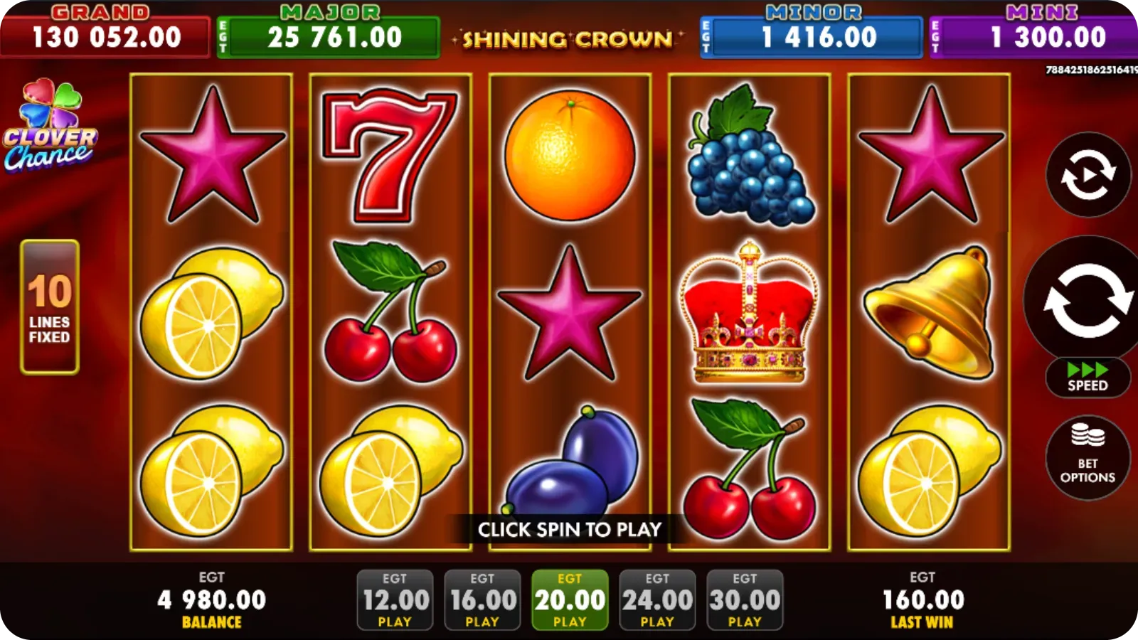 Scatter-Symbole im Shining Crown Slot