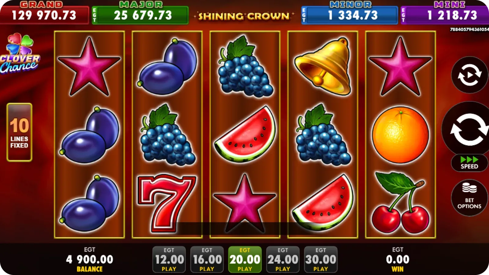 Scatter symbols in Shining Crown game