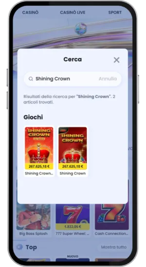Trova Shining Crown nel casinò online