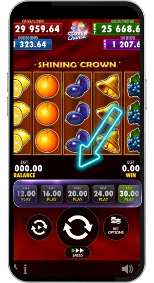Select bet and risk level